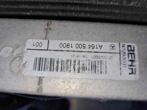Foto 2ª: Intercooler Mercedes Clase ML 320 3.0 CDI W164) 224CV 165KW 164.122) [OM642940] (2005)