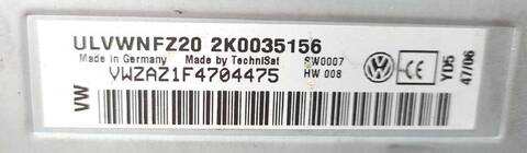 Foto 3ª: Sistema Audio Radio CD Volkswagen Caddy 1.9 TDI FURGONETA (2004)