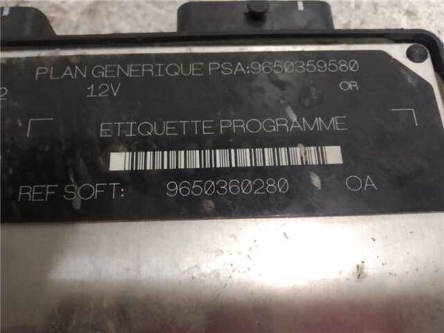 Foto 3ª: Centralita Motor ECU Peugeot Partner 1.9 COMBI PRO [1.9 LTR. - 51 KW DIESEL] [WJY]