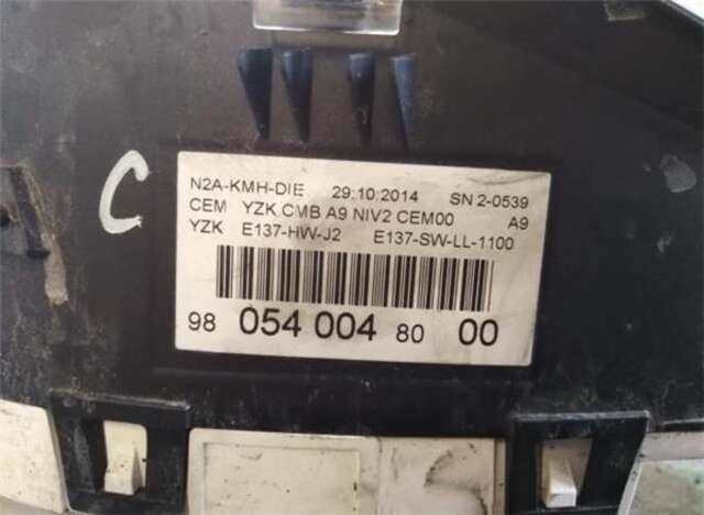 Cuadro de Instrumentos Peugeot 208 1.6 HDI