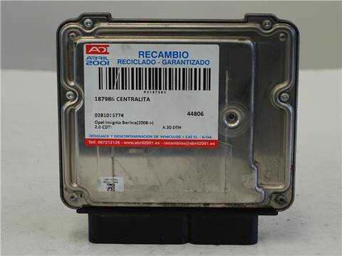 Centralita Motor ECU Opel Insignia 2.0 CDTI BERLINA 160CV 118KW