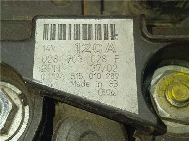 Foto 2ª: Alternador Seat Leon 1.9 SPORT F.R. [1.9 LTR. - 110 KW TDI]