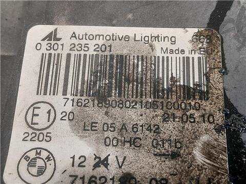 Foto 3ª: Faro Izquierdo Bmw X3 2.0 D E83 [M47 D20 (204D4)] (2007)