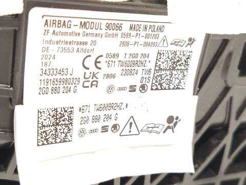 Foto 4ª: Airbag Delantero Derecho Volkswagen Taigo 1.5 TSI 150CV 110KW [DXDB] (2024)