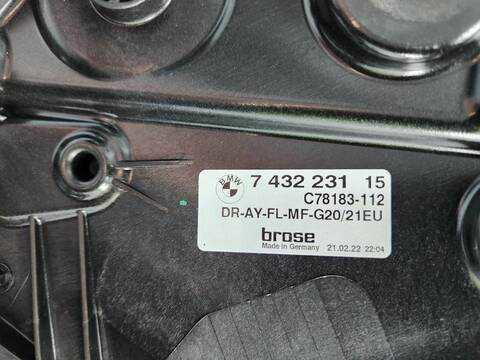 Foto 2ª: Elevalunas Eléctrico Delantero Izquierdo Bmw Serie 3 315 330D XDRIVE SPORT LINE 4P) BERLINA 265CV [B57D30A] (2022)