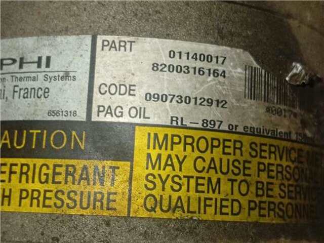 Foto 2ª: Compresor Aire Acondicionado Renault Megane 1.6 16V (BM0C. CM0C) II (BM0/1_, CM0/1_) [K4M 760]