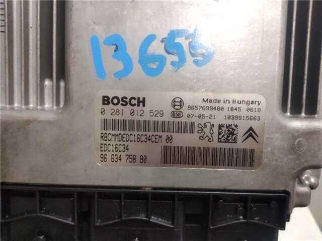 Foto 3ª: Centralita Motor ECU Peugeot 207 1.4 X-LINE [1.4 LTR. - 50 KW HDI] [8HZ / DV4]