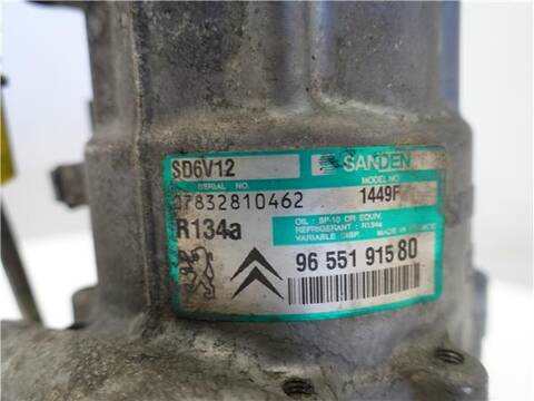Foto 3ª: Compresor Aire Acondicionado Peugeot 307 1.6 HDI 110 109CV 80KW [9HY (DV6TED4)] (2004)