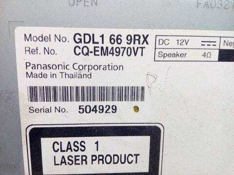 Foto 4ª: Sistema Audio Radio CD Mazda 6 2.2 DE 129CV ACTIVE 4 PTAS.) 95KW [R2] (2010)