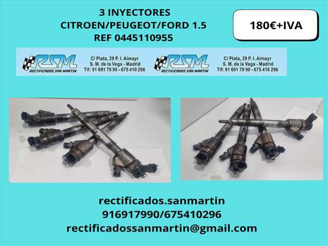 Inyectores Peugeot Partner 1.5 DIESEL CITROEN