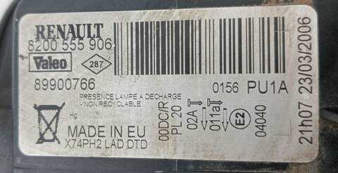 Foto 2ª: Faro Derecho Renault Laguna DYNAMIQUE LUXE 150CV (2001)