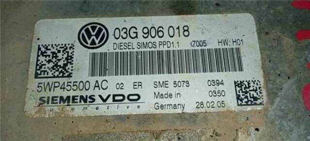 Centralita Motor ECU Volkswagen Passat 2.0 TDI 16V