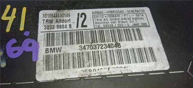 Airbag Lateral Trasero Derecho Bmw Serie 3 315 320 CD