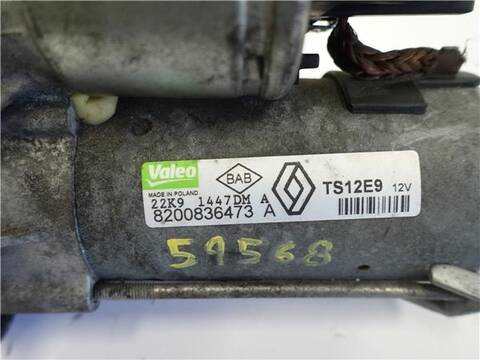 Foto 3ª: Motor de Arranque Renault Megane 1.5 DCI 106CV 78KW III FASTBACK BZ0_) [K9K G 832] (2010)