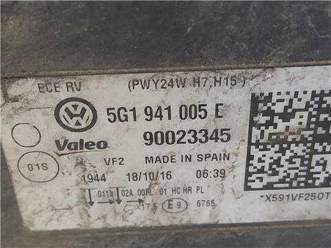 Foto 3ª: Faro Izquierdo Volkswagen Golf 1.4 SPORT BERLINA 125CV 92KW [CZCA] (2017)