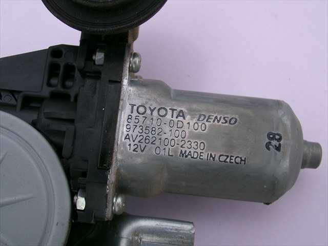 Foto 2ª: Elevalunas Eléctrico Delantero Derecho Toyota Auris 1.4 D 2007-2010 [1ND] (2009)