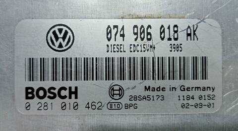 Foto 3ª: Centralita Motor ECU Volkswagen Transporter 2.5 TDI T4 88CV [AJT] (1990)