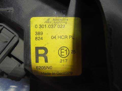 Foto 3ª: Faro Derecho Peugeot 406 SL BERLINA 110CV 81KW [LFY] (1996)
