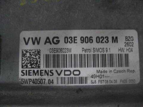 Foto 2ª: Centralita Motor ECU Seat Ibiza 1.2 BERLINA 70CV 51KW [BZG] (2009)