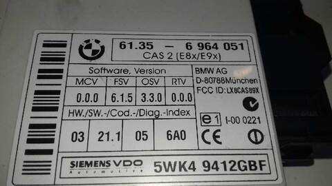 Foto 3ª: Centralita Motor ECU Bmw Serie 1 114 118D BERLINA 122CV 90KW [M47N204D4] (2005)