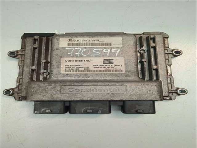 Foto 2ª: Centralita Motor ECU Seat Altea BIVALENT 102CV 75KW [CHG] (2011)