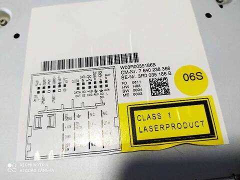 Foto 2ª: Sistema Audio Radio CD Seat Exeo ERENCE BERLINA 120CV 88KW [CAGC] (2011)