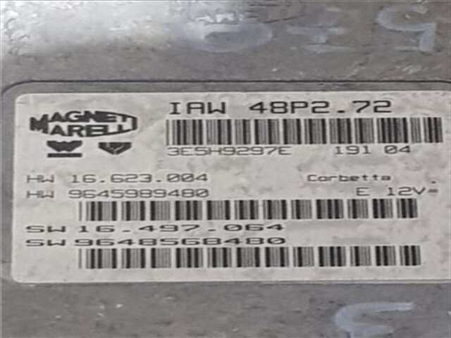 Foto 2ª: Centralita Motor ECU Citroen C3 1.1 I [HFX (TU1JP)]