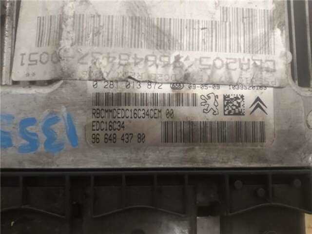 Foto 3ª: Centralita Motor ECU Peugeot 207 1.6 SPORT [1.6 LTR. - 80 KW HDI FAP CAT (9HZ - DV6TED4)] [9HZ / DV6TED4]