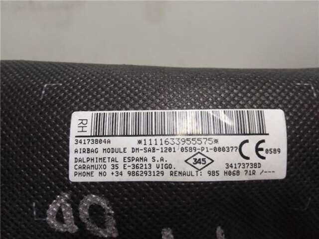 Foto 3ª: Airbag Lateral Delantero Derecho Dacia Sandero 1.5 STEPWAY [1.5 LTR. - 66 KW DCI DIESEL FAP CAT] [K9K 626]
