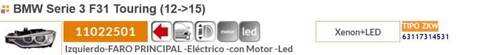Foto 2ª: Faro Izquierdo Bmw Serie 3 315 306CV 225KW