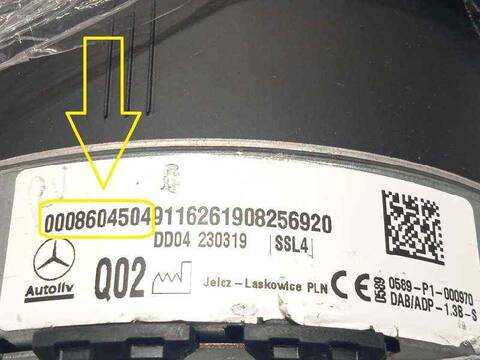 Foto 2ª: Airbag Delantero Izquierdo Mercedes Clase E 180 E 53 AMG 4MATIC 238.361) COUPE 435CV 320KW (2018)