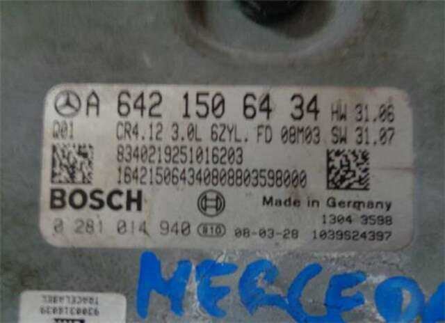 Foto 3ª: Centralita Motor ECU Mercedes Clase R 280 3.0 R 350 CDI 4MATIC (251.022) [3.0 LTR. - 165 KW CDI CAT] [642950]