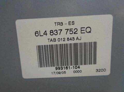 Foto 4ª: Elevalunas Eléctrico Delantero Derecho Seat Ibiza COOL 64CV 47KW [ASY] (2005)