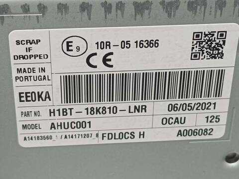 Foto 3ª: Sistema Audio Radio CD Ford Puma ST-LINE 120CV 88KW [ZTJE] (2021)