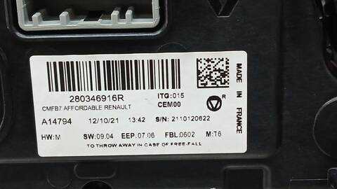 Foto 3ª: Sistema GPS Renault Zoe 0 92CV 68KW [5AQ605] (2021)