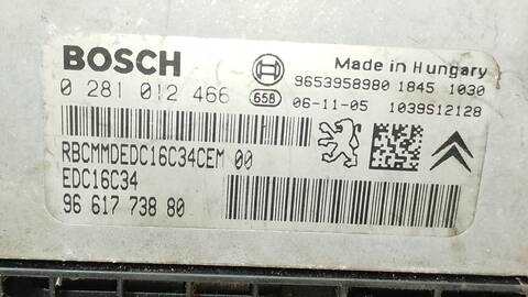 Foto 4ª: Centralita Motor ECU Citroen Xsara 1.6 HDI SATISFACTION PLUS II PICASSO 109CV 80KW [9HZ] (2007)