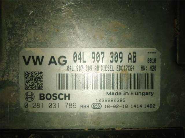 Centralita Motor ECU Audi Q3 2.0 TDI (130KW) AMBITION QUATTRO [2.0 LTR. - 130 KW 16V TDI]