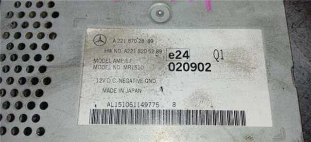 Sistema Audio Radio CD Mercedes Clase S 220 5.5 S 500 (221.071) [5.5 LTR. - 285 KW V8 CAT]