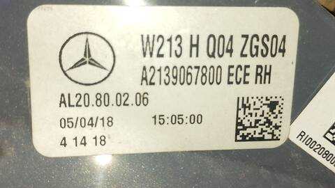 Foto 4ª: Piloto Trasero Derecho Mercedes Clase E 180 E 220 D 213.004) 194CV 143KW [654920] (2018)