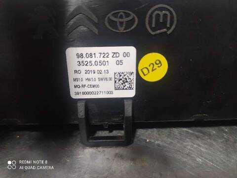 Foto 3ª: Mando Climatizador Peugeot Expert PRO STANDARD 116CV 85KW FURGON [BH01] (2016)