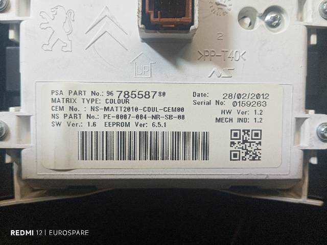 Foto 3ª: Cuadro de Instrumentos Peugeot 508 2.0 D SW HDI [RH02] (2012)