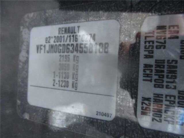 Foto 3ª: Motor Limpia Delantero Renault Scenic 1.9 AUTHENTIQUE [1.9 LTR. - 88 KW DCI DIESEL] (JM)(2003-_) [F9QB800]