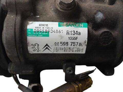 Foto 2ª: Compresor Aire Acondicionado Peugeot 207 1.6 16V 120CV (2007)