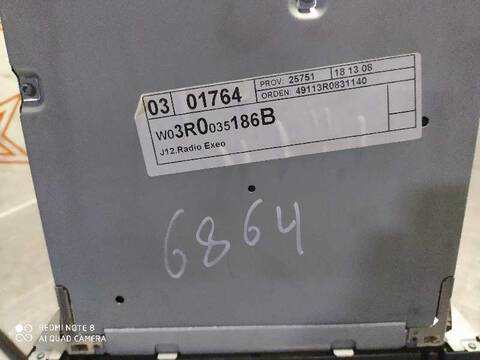 Foto 3ª: Sistema Audio Radio CD Seat Exeo ERENCE BERLINA 120CV 88KW [CAGC] (2011)