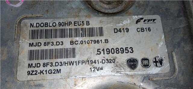 Centralita Motor ECU Opel Combo 1.3 CARGO L1H1 2.2T [1.3 LTR. - 66 KW 16V CDTI]