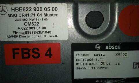 Foto 3ª: Centralita Motor ECU Mercedes Vito 109/111 CDI LANG 447.601) 114CV 84KW [R9M502] (2014)