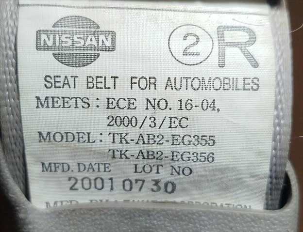 Foto 2ª: Pretensor Airbag Derecho Nissan Patrol 3.0 DI Y61 REG 1336 [ZD30] (2004)