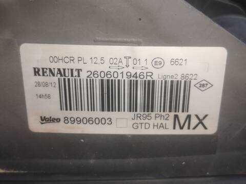Foto 3ª: Faro Izquierdo Renault Scenic H5F400 (2012)