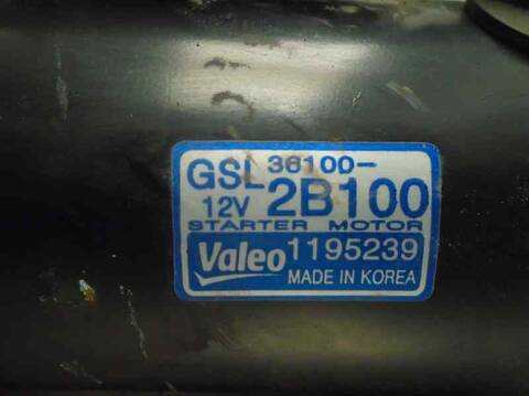 Foto 4ª: Motor de Arranque Kia Soul 1.6 CAT 204CV 150KW [G4FC] (2010)