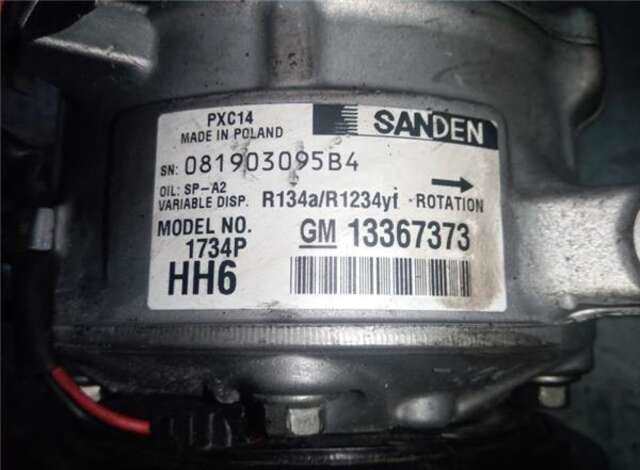 Compresor Aire Acondicionado Opel Astra 1.6 DYNAMIC [1.6 LTR. - 100 KW CDTI DPF]
